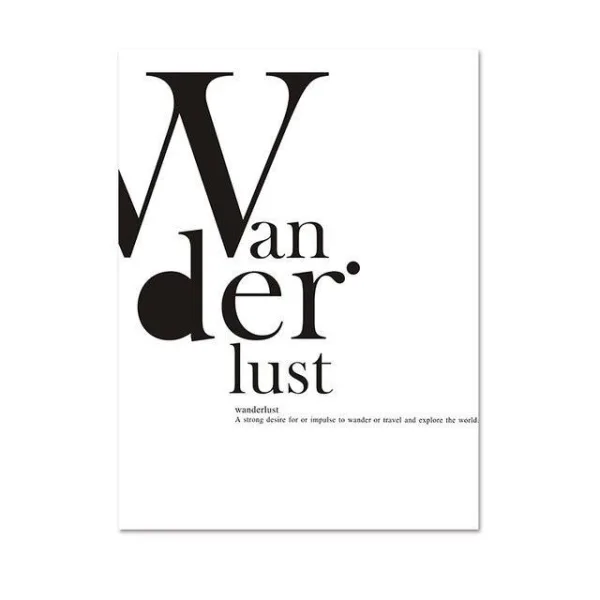 affiche voyage Wanderlust