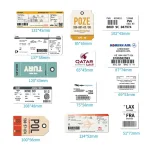 autocollants valise personnalisés pack de 30