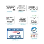 autocollants voyage cartes d'embarquement