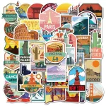 autocollants valise destinations