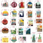 pack de 50 autocollants valise
