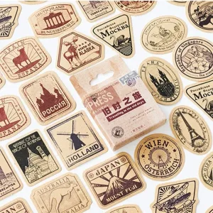 stickers valise thème voyageur