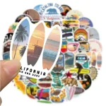 autocollants thématiques californie pour valise