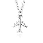 collier avion silver airplane