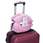 coussin de voyage ergonomique avec support mobile