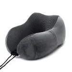 coussin de voyage mémoire de forme gris