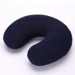 coussin de voyage microbilles bleu marine