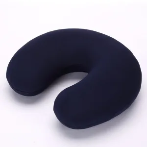 coussin de voyage microbilles bleu marine