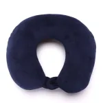 coussin de voyage microbilles confort bleu marine