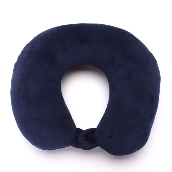 coussin de voyage microbilles confort bleu marine