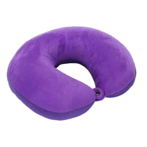 coussin de voyage microbilles confort violet