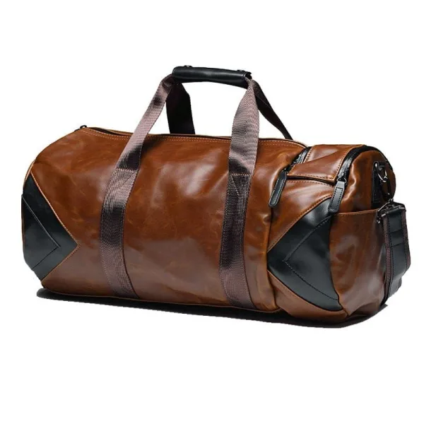 duffle bag marron style vintage