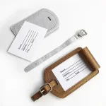 étiquette à bagage sur mesure avec porte nom