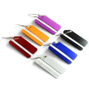 étiquette bagage aluminium