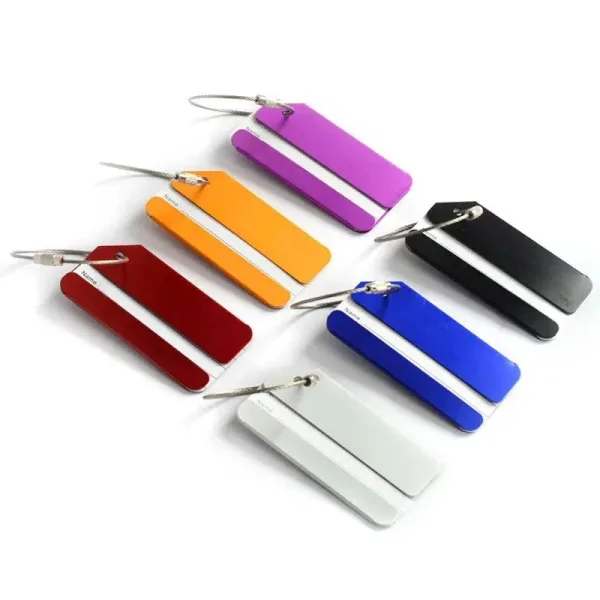 étiquette bagage aluminium