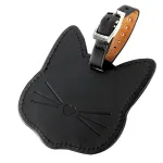 étiquette bagage avec motif chat