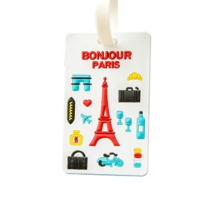 étiquette bagage Bonjour Paris