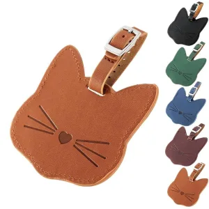 étiquette bagage chat mignon