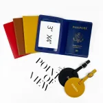 étiquette bagage en cuir personnalisée