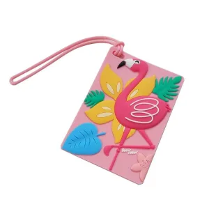 étiquette bagage flamingo summer
