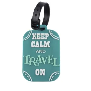 étiquette bagage keep calm and travel on
