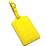 étiquette bagage rectangle jaune