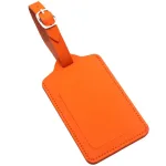 étiquette bagage rectangle orange
