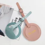étiquette de bagage ronde personnalisée