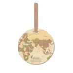 étiquette de voyage carte du monde