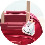 étiquette de voyage licorne
