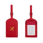 étiquette de voyage personnalisée avec motif avion