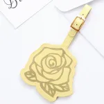 étiquette identifier bagage rose