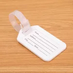 étiquette porte adresse en matériau plastique