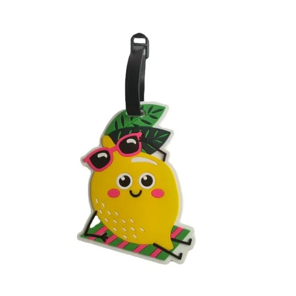 étiquette pour bagage citron