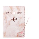 étui à passeport marbre motif avion