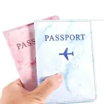étui marbré pour passeport avion