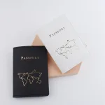 étui pour passeport carte du monde