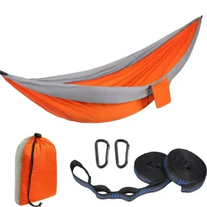 Hamac de Voyage <br>2 Places (Gris/Orange)