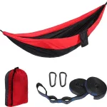 Hamac de Voyage <br>2 Places (Rouge/Noir)
