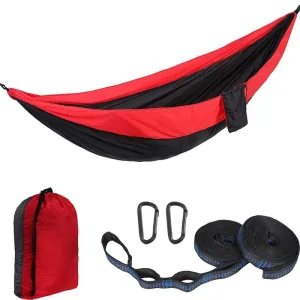 Hamac de Voyage <br>2 Places (Rouge/Noir)