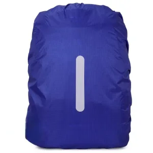 Housse de Pluie Sac à Dos <br>Bleu Marine (Bande Réfléchissante)