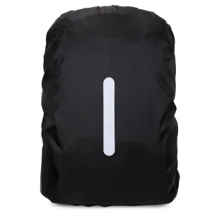 Housse de Pluie Sac à Dos <br>Noire (Bande Réfléchissante)
