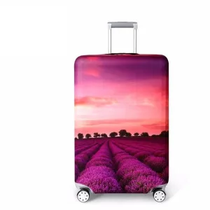 housse de valise champ de lavande