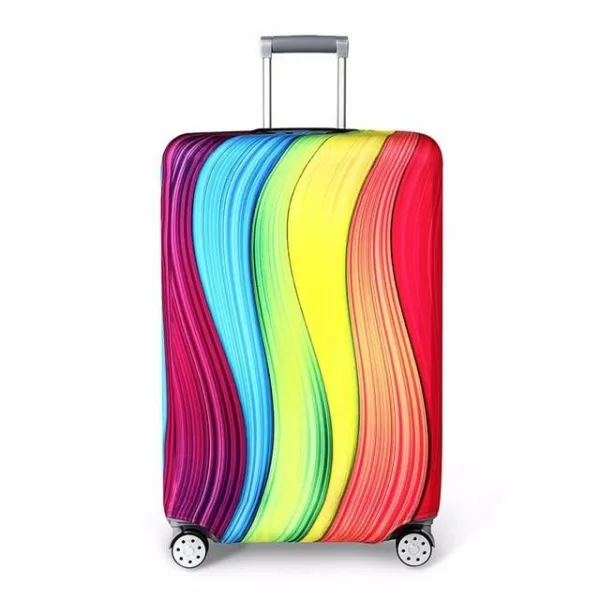 housse de valise colorée
