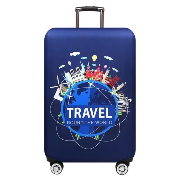 housse de valise travel round the world