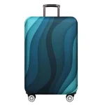 housse de valise vagues bleues