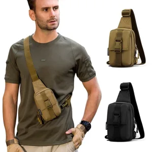 Petit sac de poitrine militaire homme