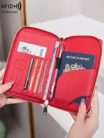 pochette de voyage en cuir pour passeport