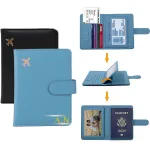 pochette de voyage pour passeport avec motif avion