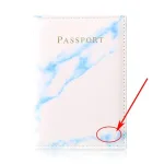 pochette passeport élégante en marbre